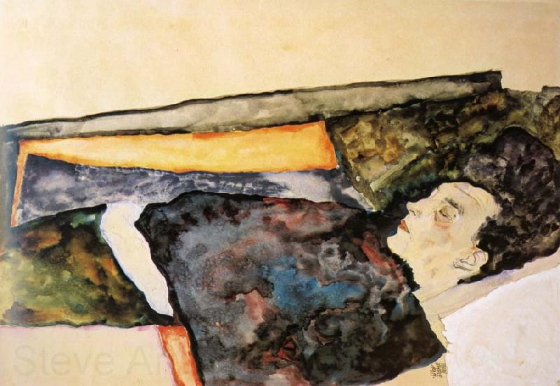 Egon Schiele The Artist-s Mother Sleeping Spain oil painting art